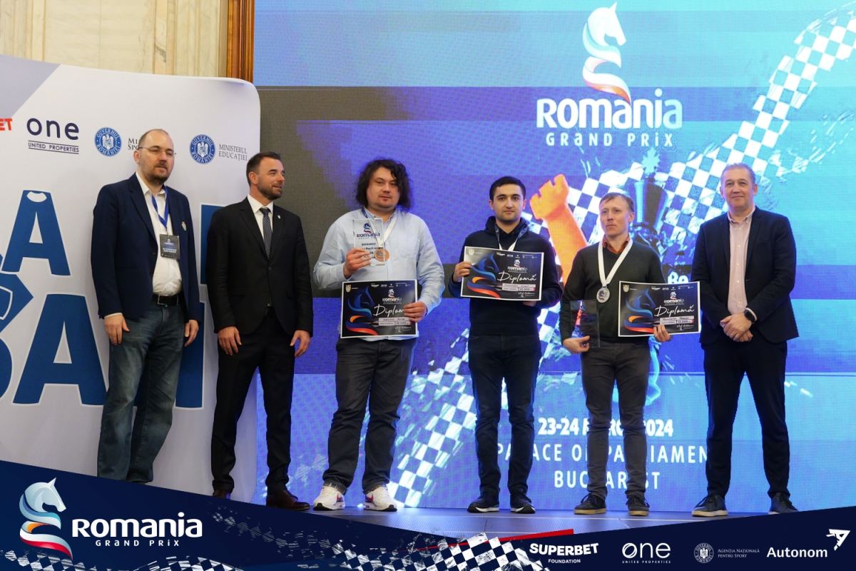 Câștigătorii București Grand Prix Rapid 2024. Foto: Federația Română de Șah